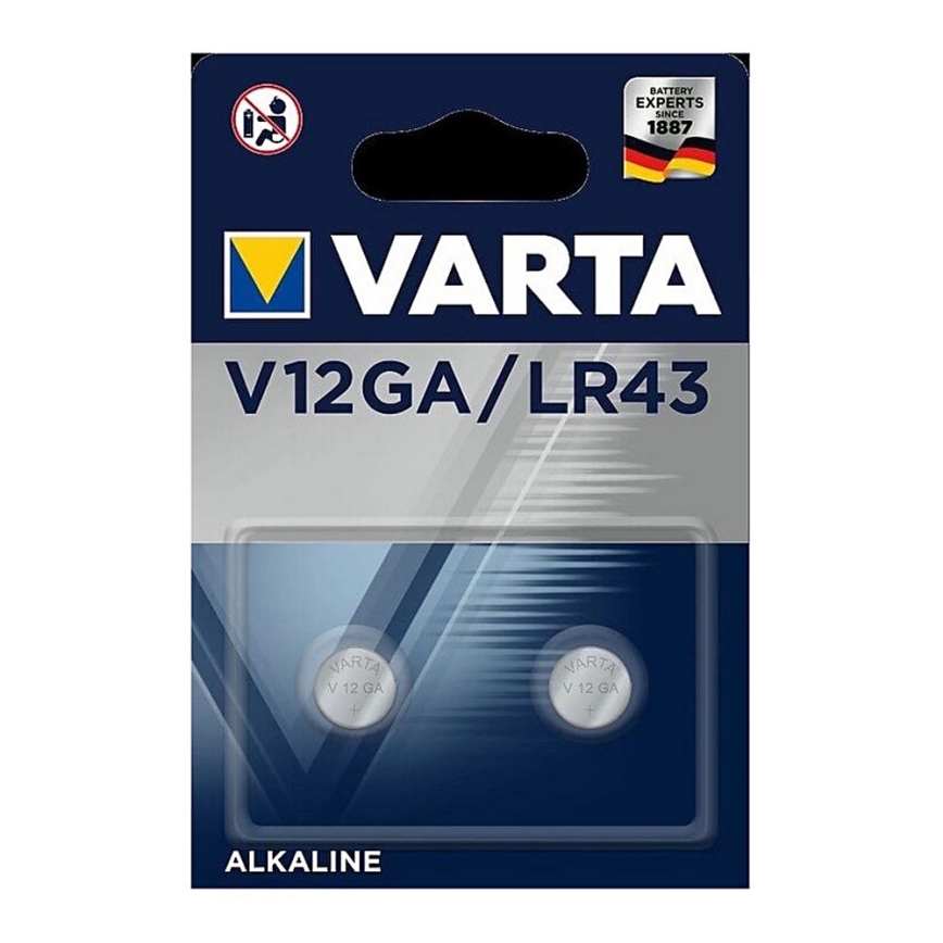 Varta 4278101402 - 2 τμχ Αλκαλική μπαταρία κουμπί ELECTRONICS V12GA 1,5V