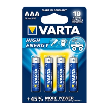 Varta 4903 - 4 τμχ Αλκαλική μπαταρία HIGH ENERGY AAA 1,5V
