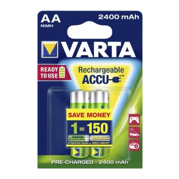 Varta 56706 - 2 τμχ Επαναφορτιζόμενη μπαταρία ACCU AA NiMH/2100mAh/1,2V