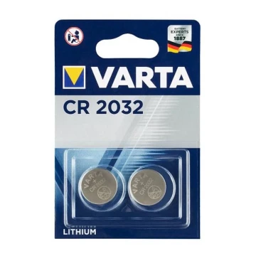 Varta 6032101402 - 2 τμχ Στοιχείο λιθίου κουμπί ELECTRONICS CR2032 3V