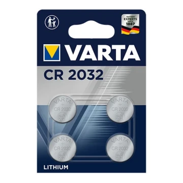 Varta 6032101404 - 4 τμχ Στοιχείο λιθίου κουμπί ELECTRONICS CR2032 3V