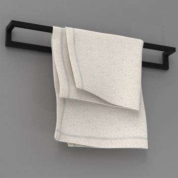 Wall towel holder 7x60 cm μαύρο