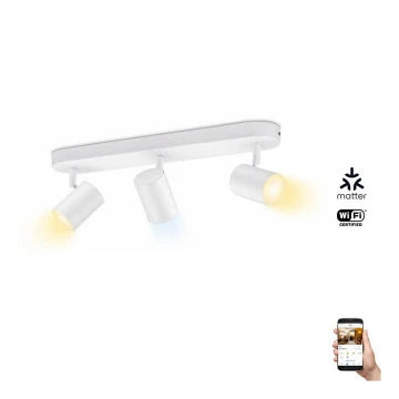 WiZ - LED Dimmable σποτ IMAGEO 3xGU10/4,9W/230V 2700-6500K Wi-Fi CRI 90 λευκό