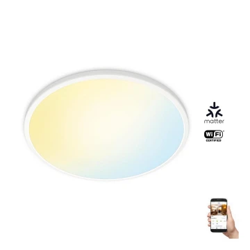 WiZ - LED Dimmable φωτιστικό οροφής SUPERSLIM LED/22W/230V 2700-6500K Wi-Fi λευκό