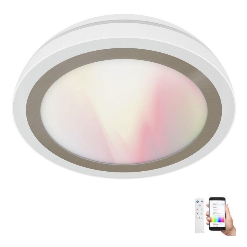 WiZ - LED RGBW Φωτιστικό οροφής μπάνιου dimming STELLAR LED/23W/230V 2200-6500K IP23 Wi-Fi + τηλεχειριστήριο