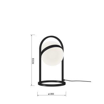 Wofi 8046-102 - Επιτραπέζιο φωτιστικό LED αφής με dimmable AVIGNON LED/10,5W/230V μαύρο