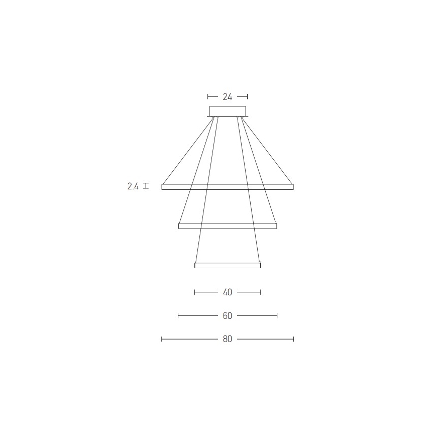 Zambelis 180031-D - Led Dimmable κρεμαστό φωτιστικό οροφής LED/135W/230V χαλκός