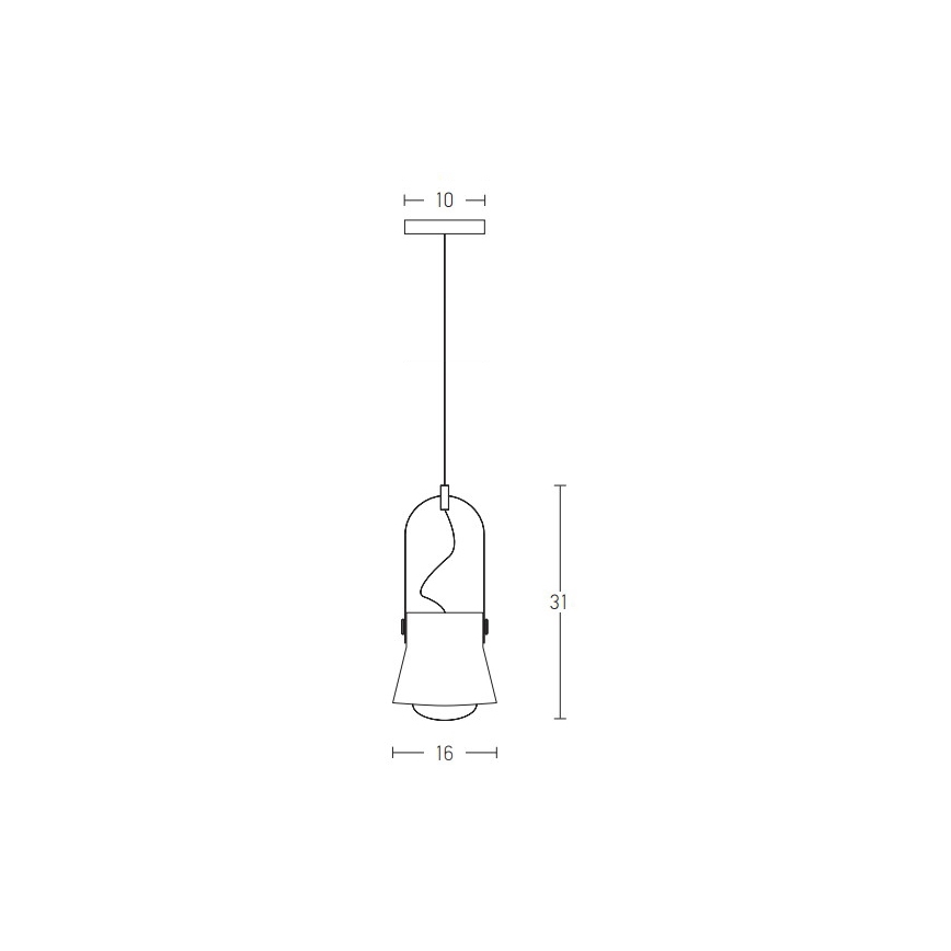 Zambelis 18193 - Πολύφωτο με συρματόσχοινο 1xE27/40W/230V λευκό