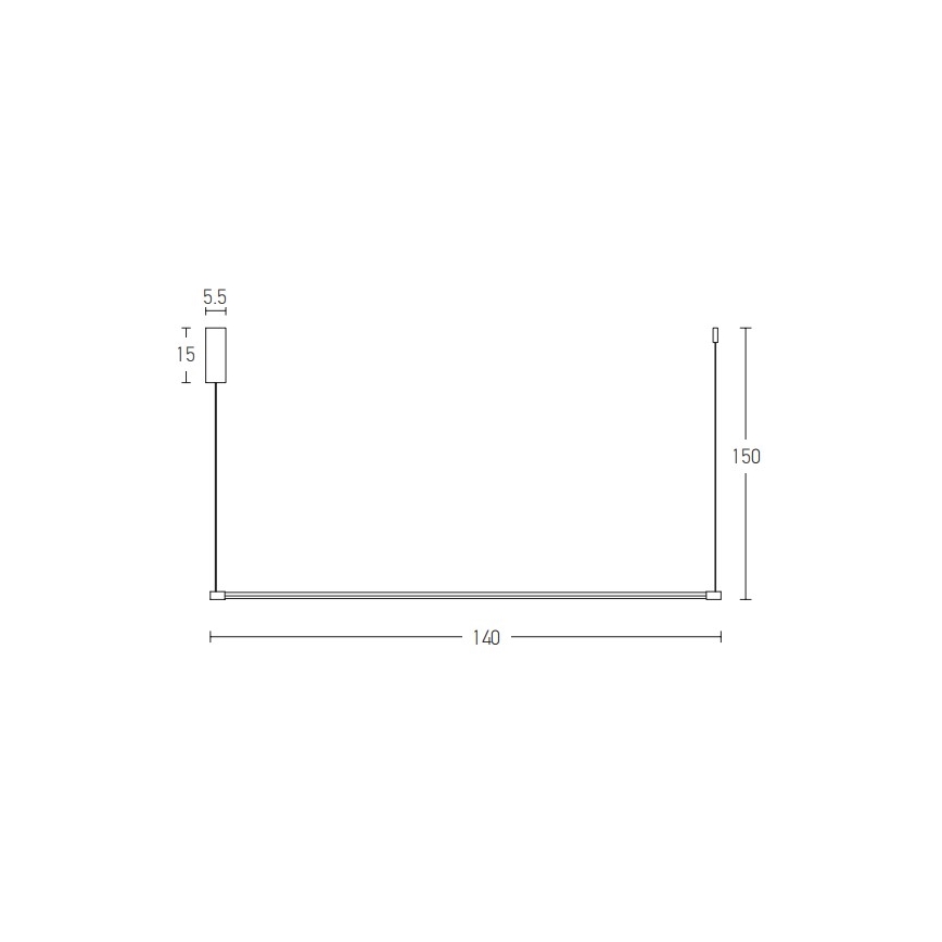 Zambelis 20120 - Πολύφωτο LED με συρματόσχοινο LED/20W/230V χρυσαφί