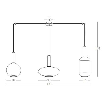 Zambelis 22151 - Κρεμαστό φωτιστικό οροφής  3xE27/40W/230V χρυσαφί