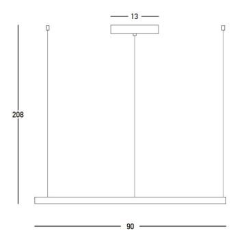 Zambelis 23034 - Led Dimmable κρεμαστό φωτιστικό οροφής LED/45W/230V 3000K διάμετρος 90 cm χρυσαφί