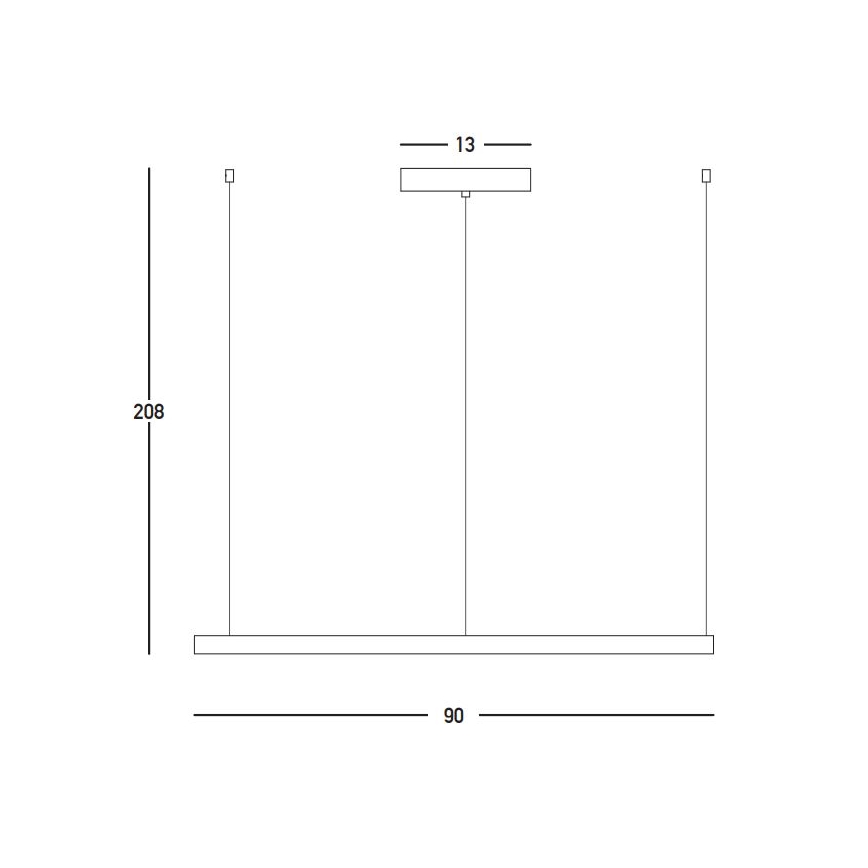 Zambelis 23034 - Led Dimmable κρεμαστό φωτιστικό οροφής LED/45W/230V 3000K διάμετρος 90 cm χρυσαφί