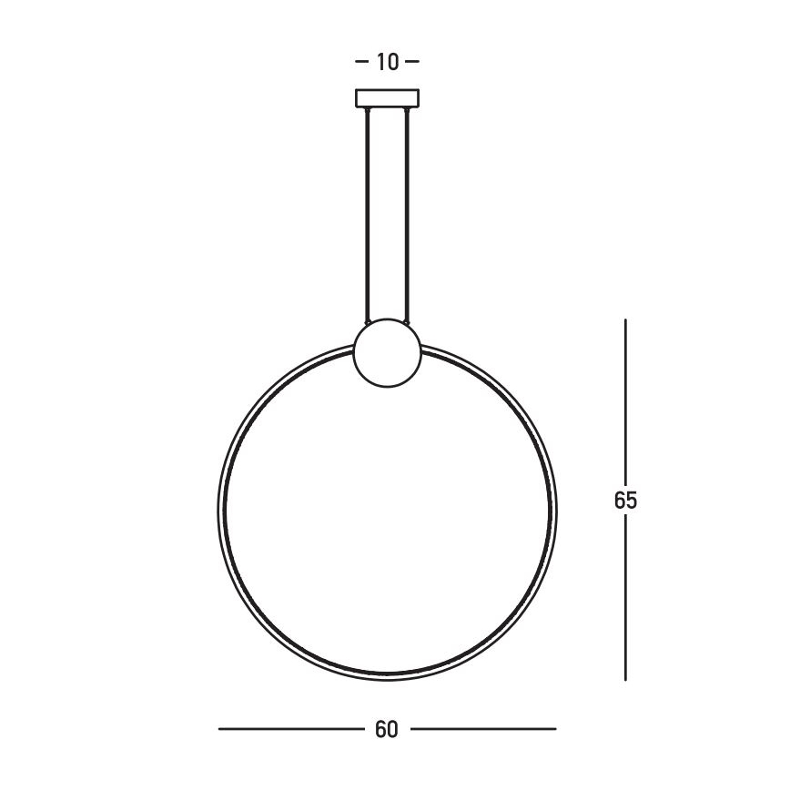 Zambelis 23094 - Led Dimmable κρεμαστό φωτιστικό οροφής LED/24W/230V 3000K χρυσαφί