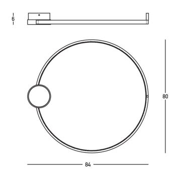 Zambelis 23097 - LED Dimmable φωτιστικό οροφής LED/32W/230V 3000K διάμετρος 80 cm χρυσαφί