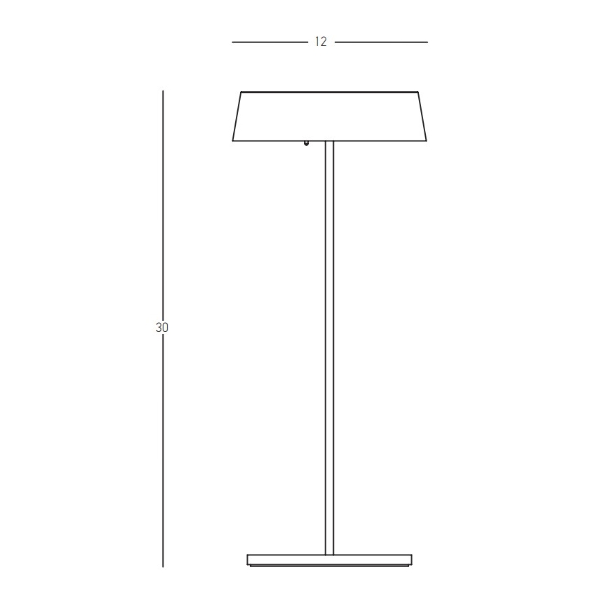 Zambelis E290 - Λάμπα dimming LED εξωτερικού χώρου LED/2,2W/5V IP54 λευκό