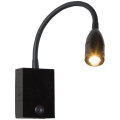 Zambelis H32 - Απλίκα τοίχου LED εύκαμπτη LED/3W/230V μαύρο