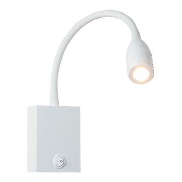 Zambelis H33 - Απλίκα τοίχου LED εύκαμπτη LED/3W/230V λευκό