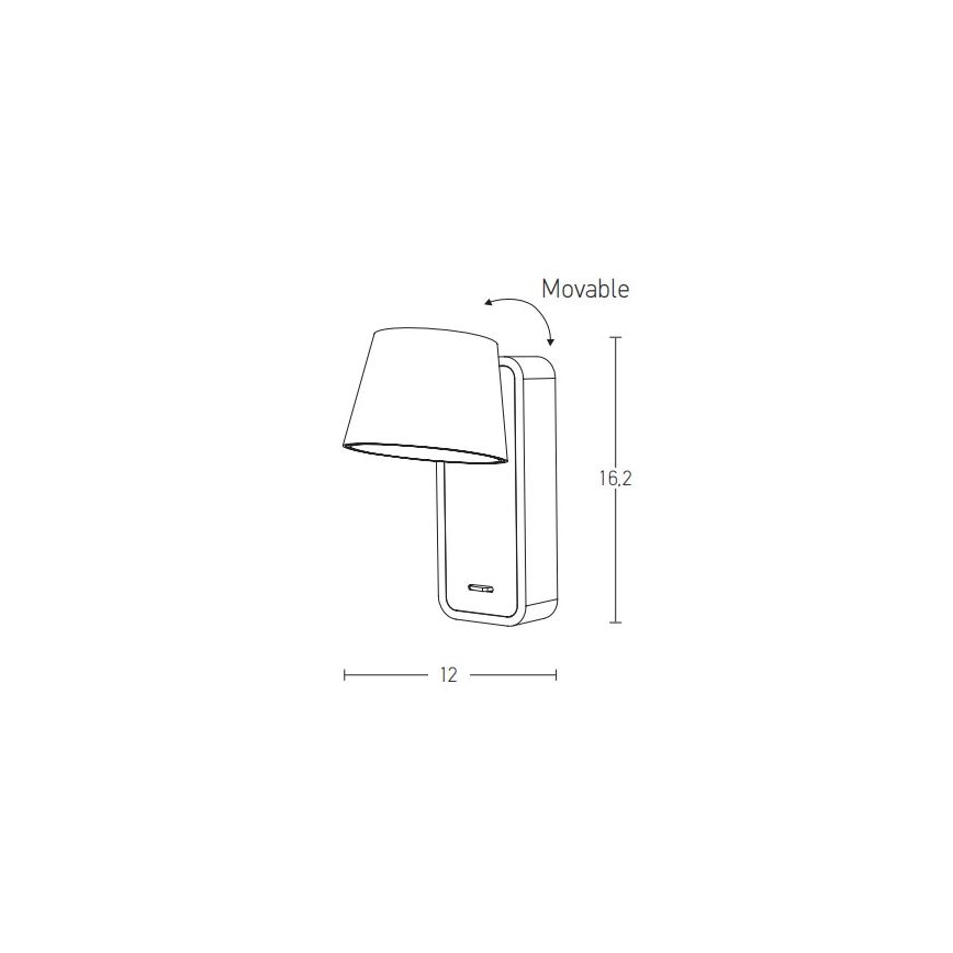 Zambelis H61 - Λάμπα τοίχου LED LED/7W/230V καφέ