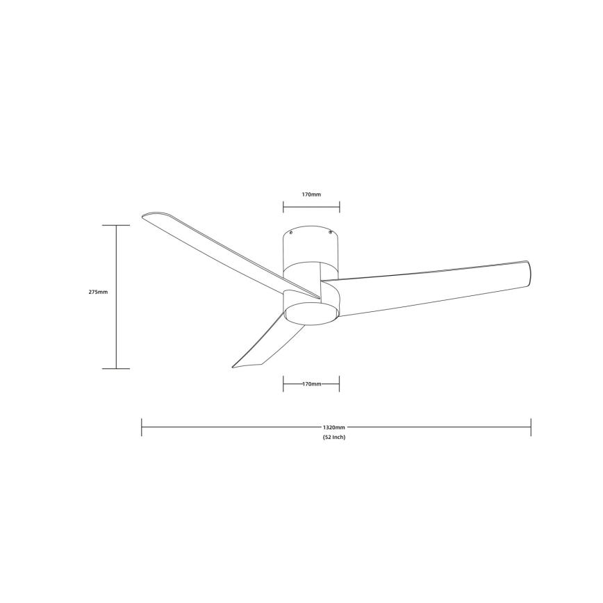 ZEVENTI - LED Ανεμιστήρας οροφής BARROSA LED/18W/230V Wi-Fi Tuya μαύρο + τηλεχειριστήριο