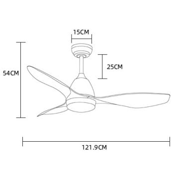 ZEVENTI - LED Ανεμιστήρας οροφής MURO LED/18W/230V Wi-Fi Tuya + τηλεχειριστήριο