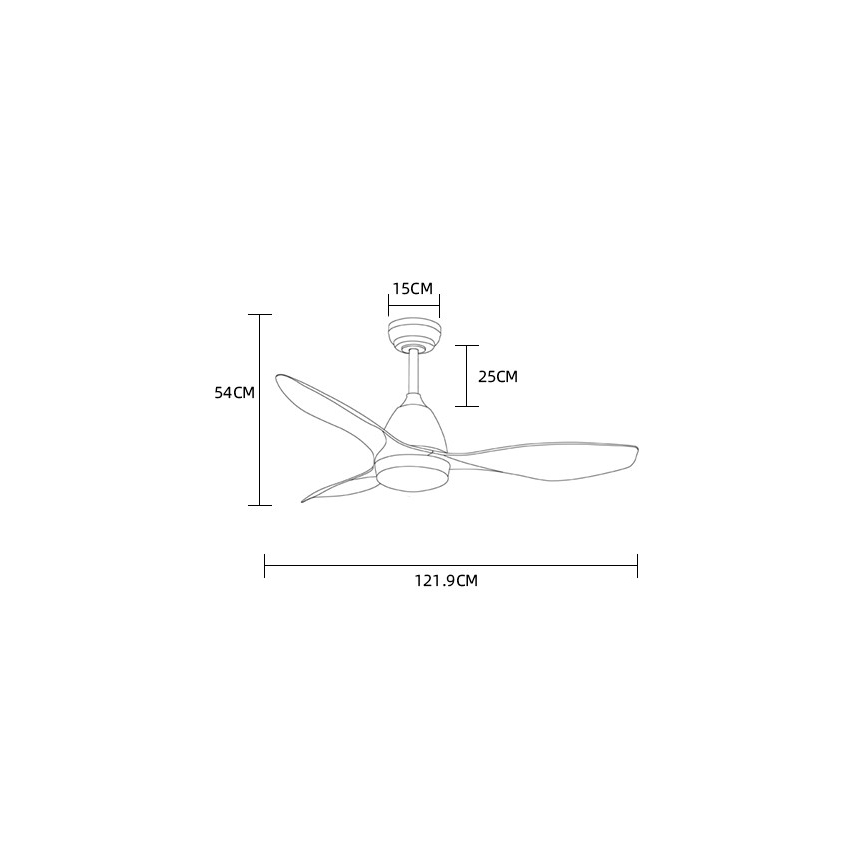 ZEVENTI - LED Ανεμιστήρας οροφής MURO LED/18W/230V Wi-Fi Tuya + τηλεχειριστήριο