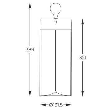 Zuma Line - LED Dimmable επαναφορτιζόμενο επιτραπέζιο φωτιστικό LED/1,2W/230V γκρι IP54