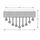 Zuma Line - Φωτιστικό οροφής 9xG9/25W/230V διάμετρος 50 cm ασημί