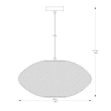 Zuma Line -  Κρεμαστό φωτιστικό οροφής1xE27/40W/230V χρυσαφί