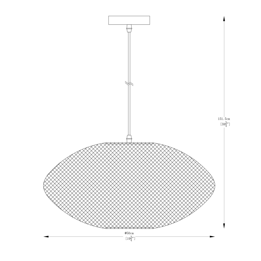 Zuma Line -  Κρεμαστό φωτιστικό οροφής1xE27/40W/230V χρυσαφί