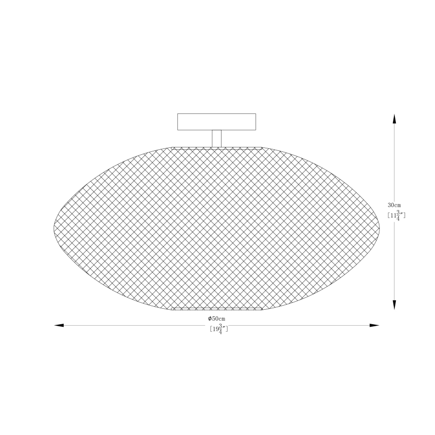 Zuma Line - Πλαφονιέρα οροφής 1xE27/40W/230V μαύρο