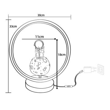 Zuma Line - Παιδική επιτραπέζια λάμπα LED LED/4W/230V astronaut/resin