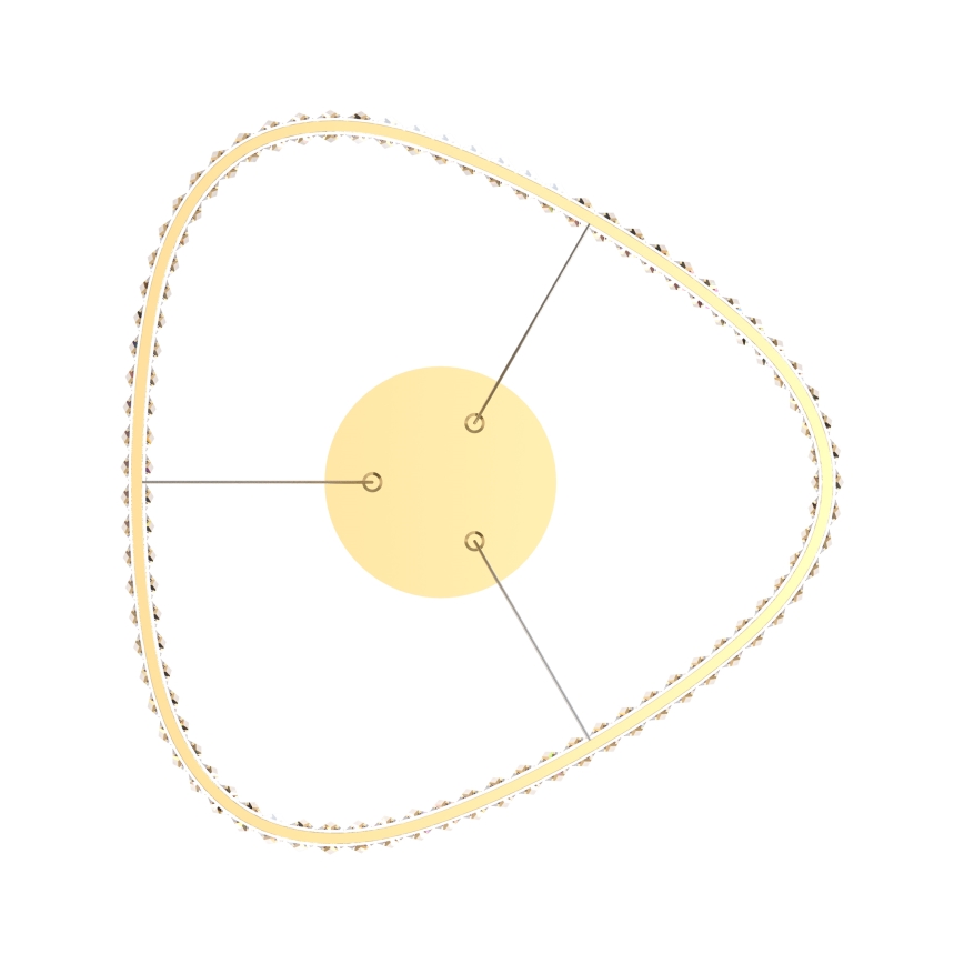 Zuma Line - LED Dimming κρύσταλλο πολύφωτο on a string LED/25W/230V 3000-6000K + τηλεχειριστήριο