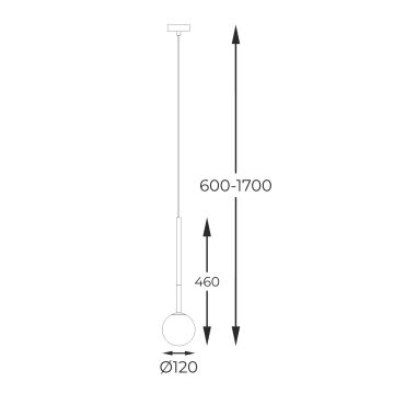 Zuma Line -Κρεμαστό φωτιστικό οροφής 1xG9/4W/230V χρυσαφί