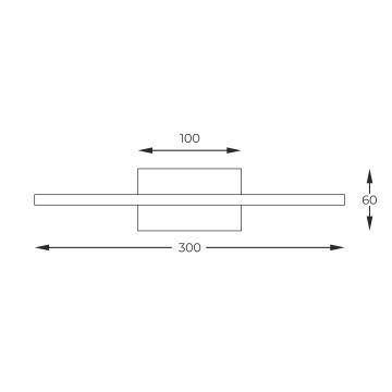 Zuma Line - Φωτιστικό πίνακα LED LED/7W/230V 30 cm χρυσαφί