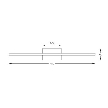 Zuma Line - Φωτιστικό πίνακα LED LED/10W/230V 45 cm χρυσαφί