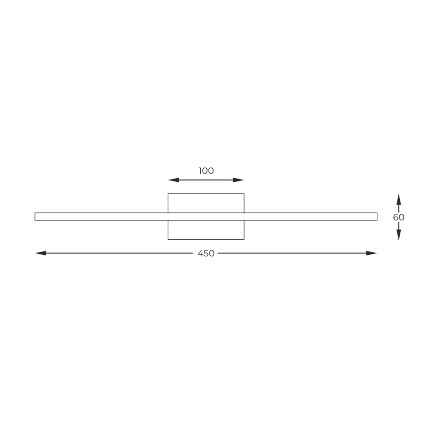 Zuma Line - Φωτιστικό πίνακα LED LED/10W/230V 45 cm χρυσαφί