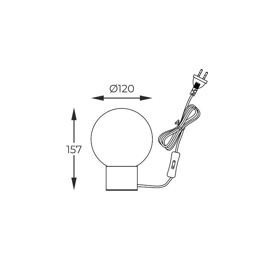 Zuma Line - Eπιτραπέζια λάμπα 1xG9/4W/230V μαύρο