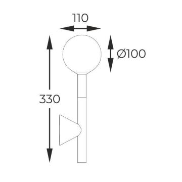 Zuma Line - Φωτιστικό τοίχου 1xG9/4W/230V χρυσαφί