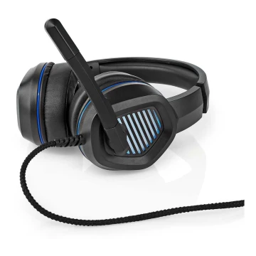 Ακουστικά Gaming LED με μικρόφωνο μαύρο