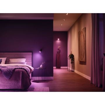 Βασικό σετ Philips Hue WHITE AND COLOR AMBIANCE 3xGU10/4,2W/230V 2000-6500K + μια συσκευή προς σύνδεση