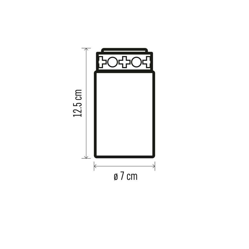 Εξωτερική διακόσμηση LED 1xLED/2xC IP44 κόκκινο