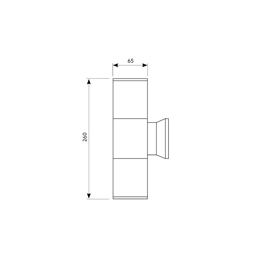 Εξωτερικό φωτιστικό τοίχου  QUAZAR3 2xGU10/50W/230V  IP44