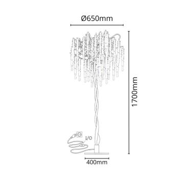 Επιδαπέδια κρυστάλλινη λάμπα 5xG9/40W/230V χρυσαφί