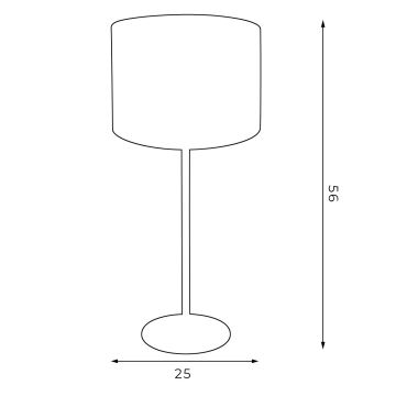 Επιτραπέζια λάμπα ARDEN 1xE27/60W/230V διάμετρος 25 cm μωβ/χρυσαφί