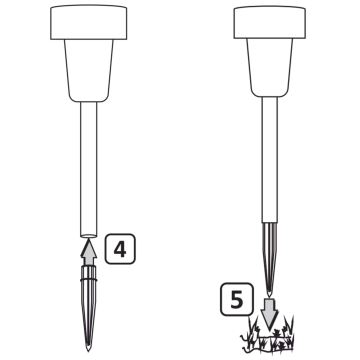 Ηλιακή λάμπα LED STIK LED/1,2V IP44