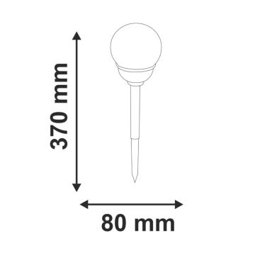 Ηλιακό φωτιστικό LED RGB LED/0,04W/1,2V IP44