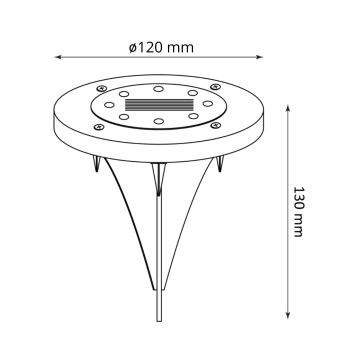 Ηλιακό φωτιστικό LED SOL LED/1,2V IP44