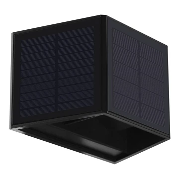 Ηλιακό φωτιστικό τοίχου LED WINGS LED/2W/3,2V 6000K IP54 μαύρο