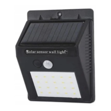 Ηλιακό φωτιστικό τοίχου LED με αισθητήρα LED/0,55W/3,7V IP65