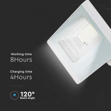 Ηλιακός προβολέας LED Εξωτερικού LED/16W/3,2V IP65 4000K + τηλεχειριστήριο